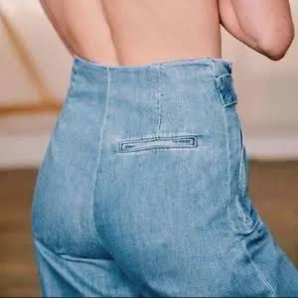 Sezane Armando Trousers Denim - Size 42 - Picture 2 of 3